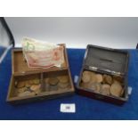 Japanese-style money box and copper contents together with money box with some thrift 3d and 2