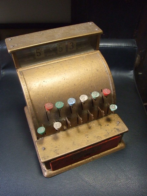 Vintage Metal Codeg Childs Cash Register