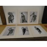 Blondie (Debbie Harry) set of 6 punk mounted prints incl the 'vulture t-shirt' photo shoot, approx