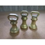 3 Brass Bell Weights ( 4 lb each )