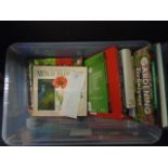 Box of mixed books (crate not included) A