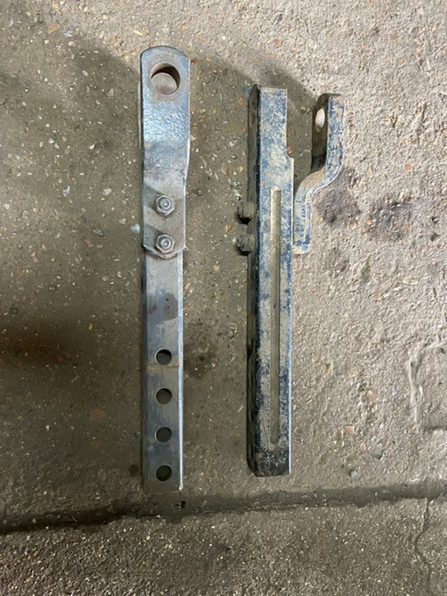 Two tractor drawbars