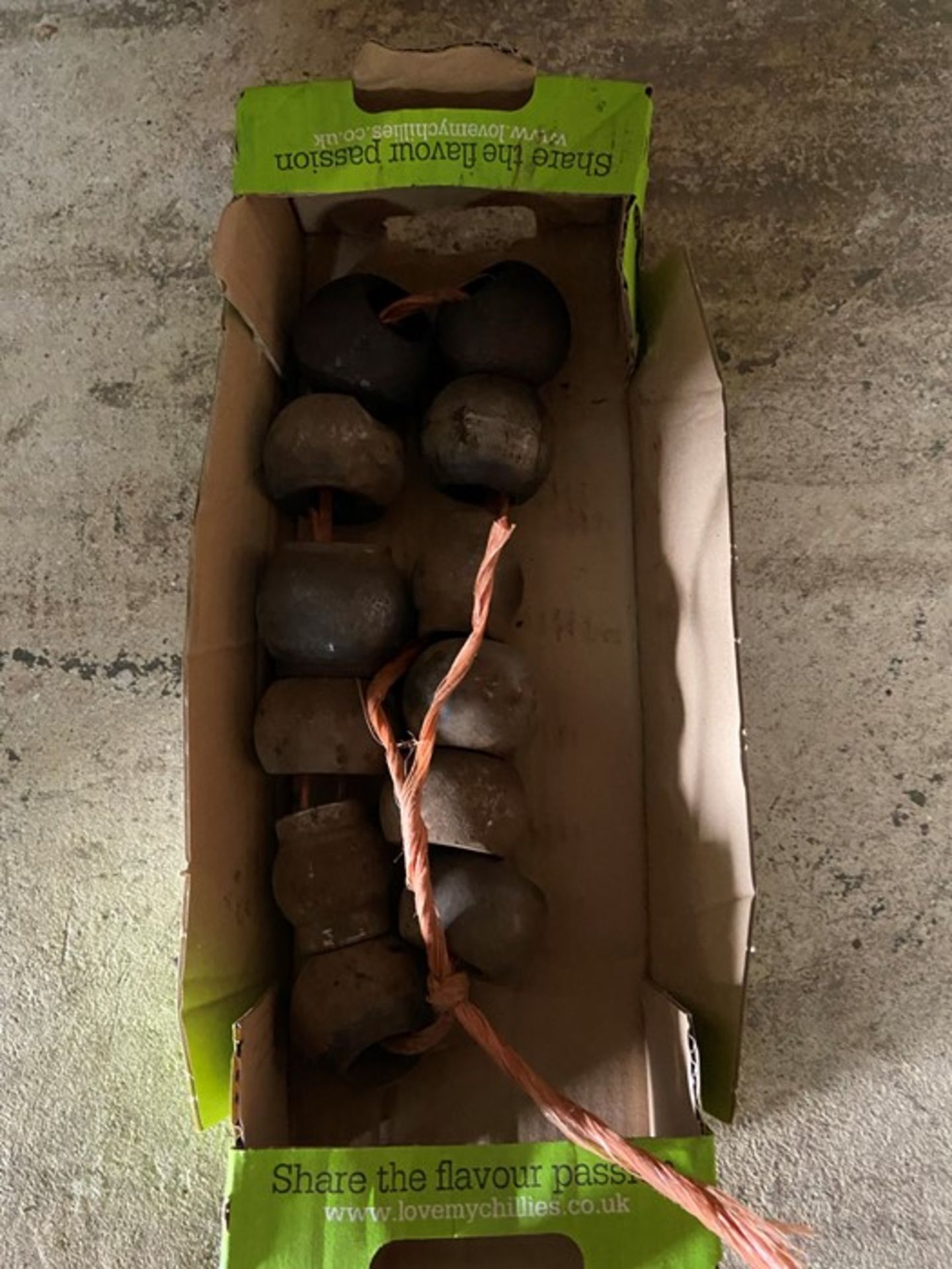Box of tractor linkage balls & bushes