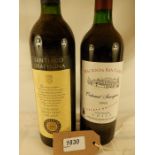 1 Bottle of 1995 Hacienda San Carlos Cabernet Sauvignon, Chile and 1 bottle of 1998 Santiago