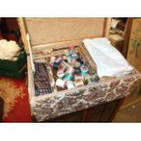 Sewing Box and Contents