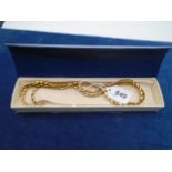 Gold plated chain necklace, 36inch in length