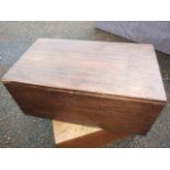 Mahogany Trunk 31 x 17 inches 13 1/4 tall