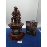 Danbury mint brave British tommy statuette WW1 commemorative with WW1 pennies, boxed with