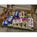 Tray of mainly boxed model cars to incl Lledo, Days Gone, Matchbox (approx 25)