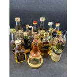 A collection of scotch whisky miniatures to include: The Buchanan Blend; Paddy old Irish Whisky;