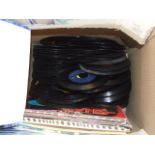 Box of LPs and 45s