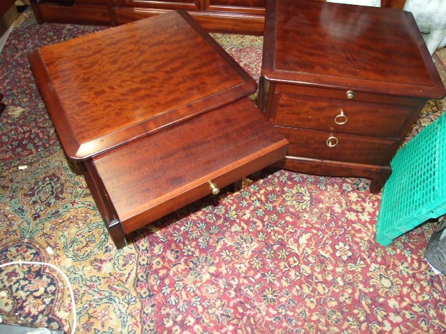 Pair Stag Minstrel 2 Drawer Bedside Drawers with slides - Image 2 of 3