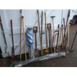 Qty of Assorted Garden Tools