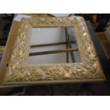 Gilt framed mirror, 38cm x 38cm