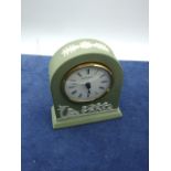 Wedgwood Green Jasperware Clock