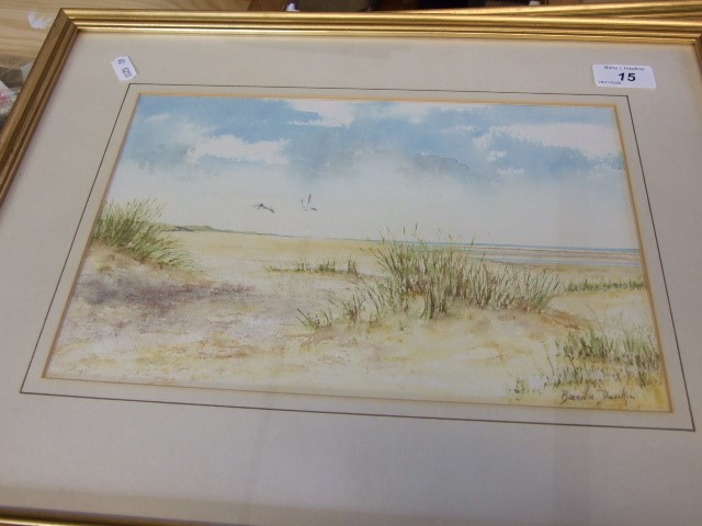 Brenda Dawkin Seashore Watercolour 30 x 20 inches