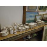 Royal Grafton fine bone china "Majestic" dinner service incl coffee service, tea service, lidded