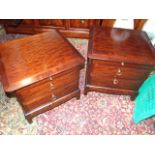 Pair Stag Minstrel 2 Drawer Bedside Drawers with slides