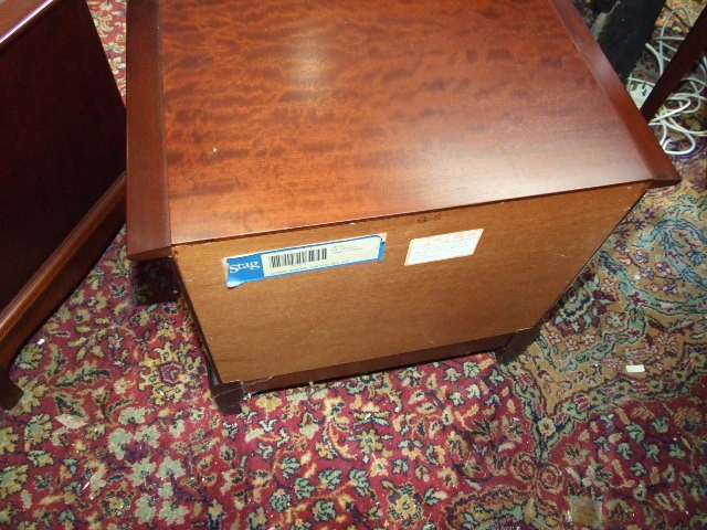 Pair Stag Minstrel 2 Drawer Bedside Drawers with slides - Image 3 of 3