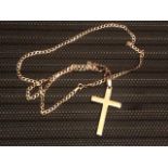 9ct Crucifix with 9ct Chain 10.03 grams