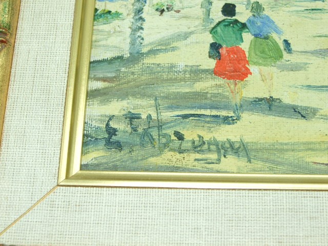 Signed Oil on Canvas 1950s ? 13 x 11.5 inches - Image 2 of 3