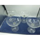 4 Large Glasses 6 x 6 inches , Glass Bowl 8 x 5 1/2 inches and 6 Hunting Glasses 4 inches tall