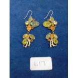 Pair of Fatz K vintage earrings (vendors description)