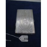 White metal cigarette case