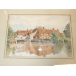 Jim Peck 88 Flatford Mill Watercolour 28 x 19 cm