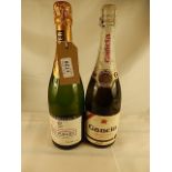 2 bottles in lot - 1 NV Piper Heidsieck Champagne, 1 NV Gancia Sparkling
