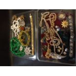 Qty of costume jewellery from house clearance
