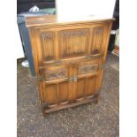 Old Charm Cocktail Cabinet 30 inches wide 14 1/2 deep 43 tall