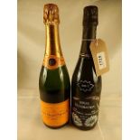 2 bottles in lot - 1 NV Veuve Clicquot Champagne, 1 NV Royal Celebration Sparkling
