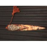 Faux Tortoise Shell Vintage Bookmark