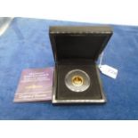 Queen Elizabeth II 89th birthday 9ct gold unite (2.75g) with certificate of authenticity