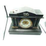 Slate Mantle Clock with key and Pendulum from a deceased estate