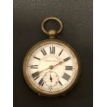 Vintage Jordan & Benet Improved Guinea Timekeeper Railway Pocket Watch