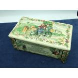 Crown Devon Daisy Bell Musical Box 8 1/2 x 5 inches 4 tall ( perfect ) side compartment opening