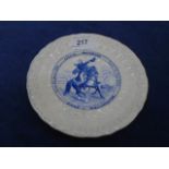 Commemorative plate titled Duke of Wellington with birth and death dates 30 April 1769 - 14 Sept