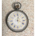 Continental Silver Pocket Watch ( a/f )