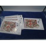 England World Cup 2006 Coin Covers x4