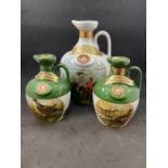 Three un-opened Rutherford's of Montrose 12 year old scotch whisky jug decanters from 1970's; 75cl
