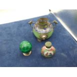 Oriental Scent Bottle , Pot and Ball