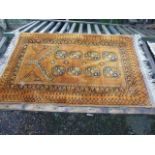Yellow Patterned Rug 31 x 50 inches