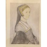 Three framed prints of Sir Thomas More; Sir John More and Ann Cresacre after Hans Holbein the