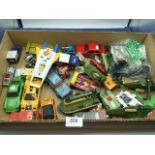 Box of Assorted Diecast Matchbox etc