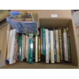 Box of books mainly gamekeeping, shooting etc plus DVD's