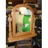 Pine Swing Mirror 21 inches tall