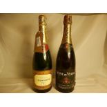 2 bottles in lot 1 - NV Waitrose Champagne and 1 NV Veuve Du Vernay Sparkling C
