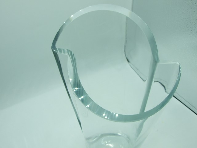 Modern Glass Vase 12 inches tall - Image 2 of 3